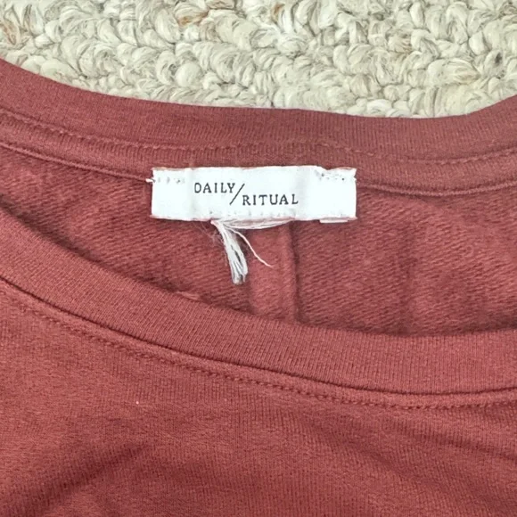 Daily Ritual Rust Red Top - Picture 2 of 2